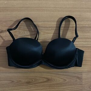 Victoria Secret Black Convertible Strapless Bra 32A
